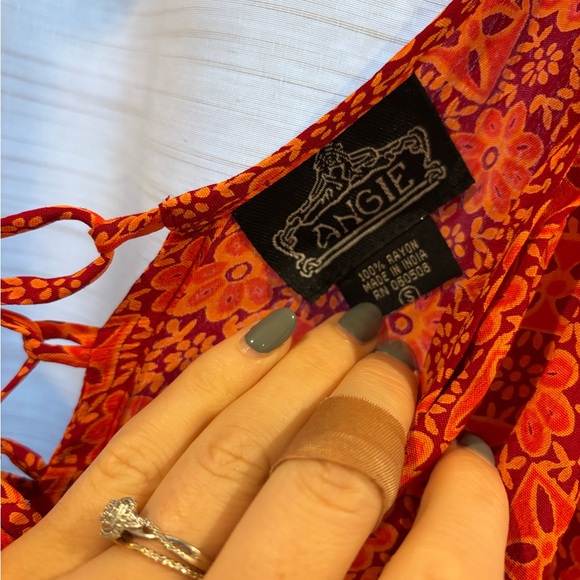 Vintage Angie Red Floral Dress - Picture 2 of 4